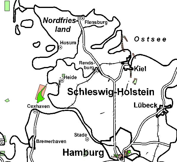 Bewilligungen in Schleswig-Holstein Quelle: LBEG-Kartenserver