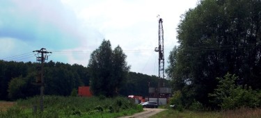 Workovereinsatz auf einer Erdgasbohrung in der Altmark. Sommer 2014. ©chef79