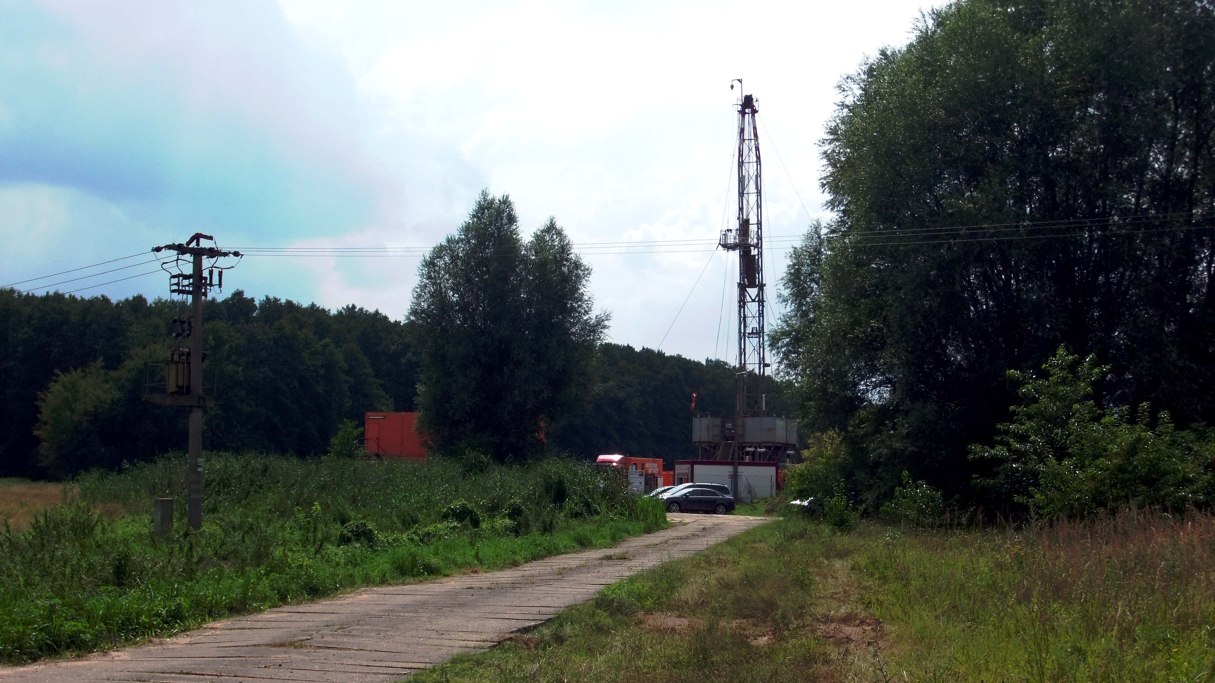 Workovereinsatz auf eine Erdgasbohrung in der Altmark. Sommer 2014. chef79