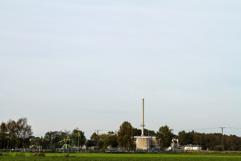 Dampfflutanlage im Erdölfeld Emlichheim.