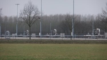 Förderplatz im Erdgasfeld Groningen